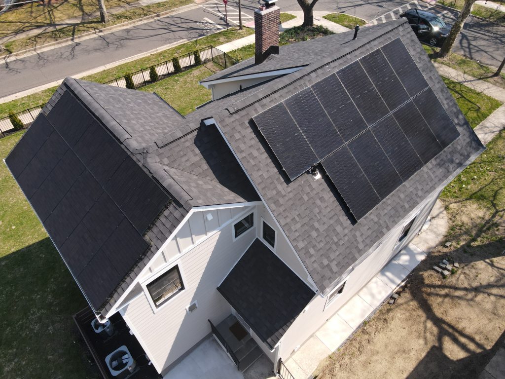 solar panels on a haddon town NJ roof