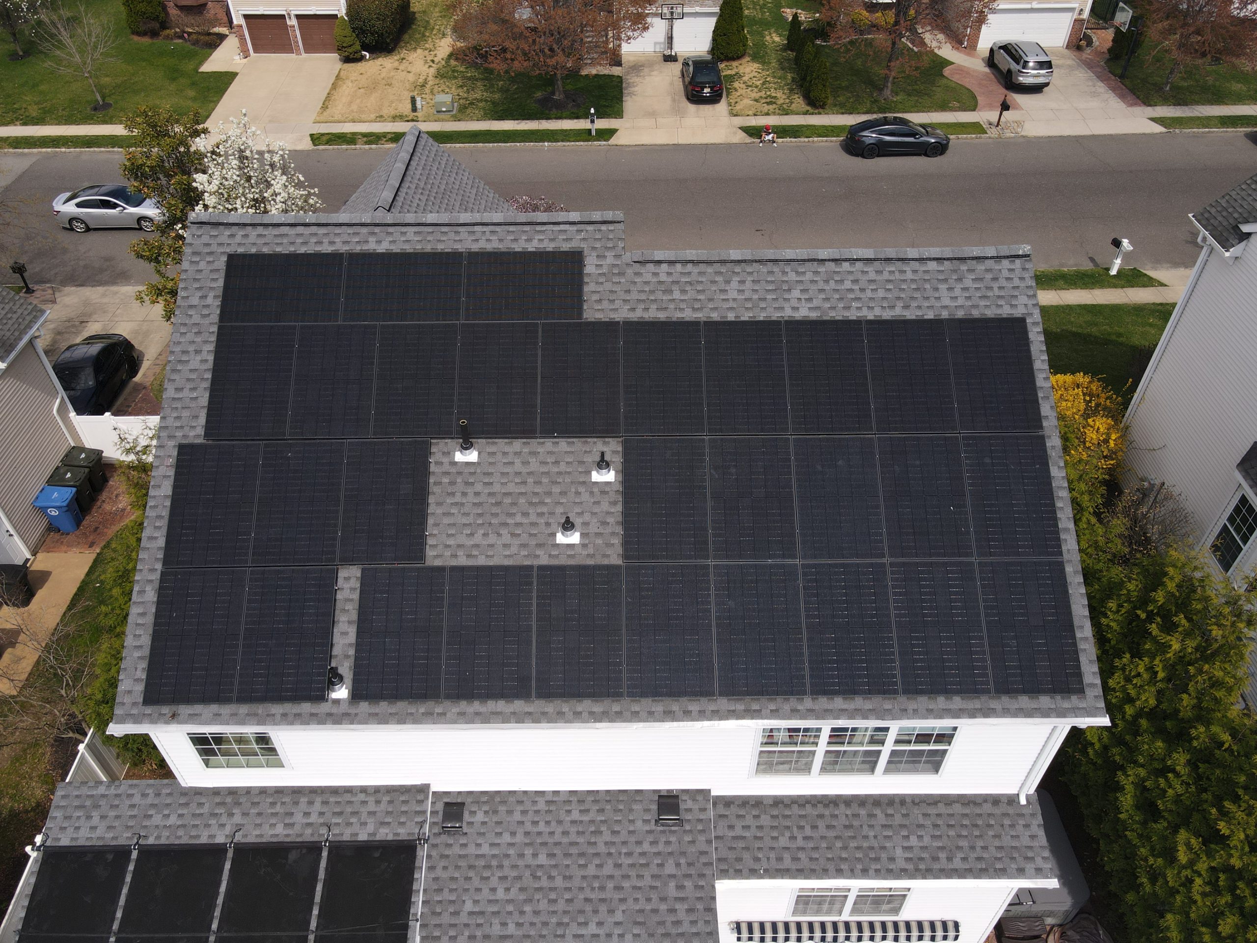 Solar panels on New Jersey roof