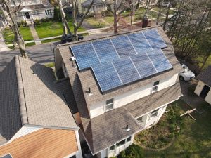 solar panels on a moorestown NJ roof