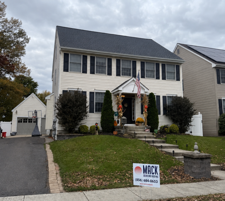 Roof replacement on a home in Haddon Township, NJ