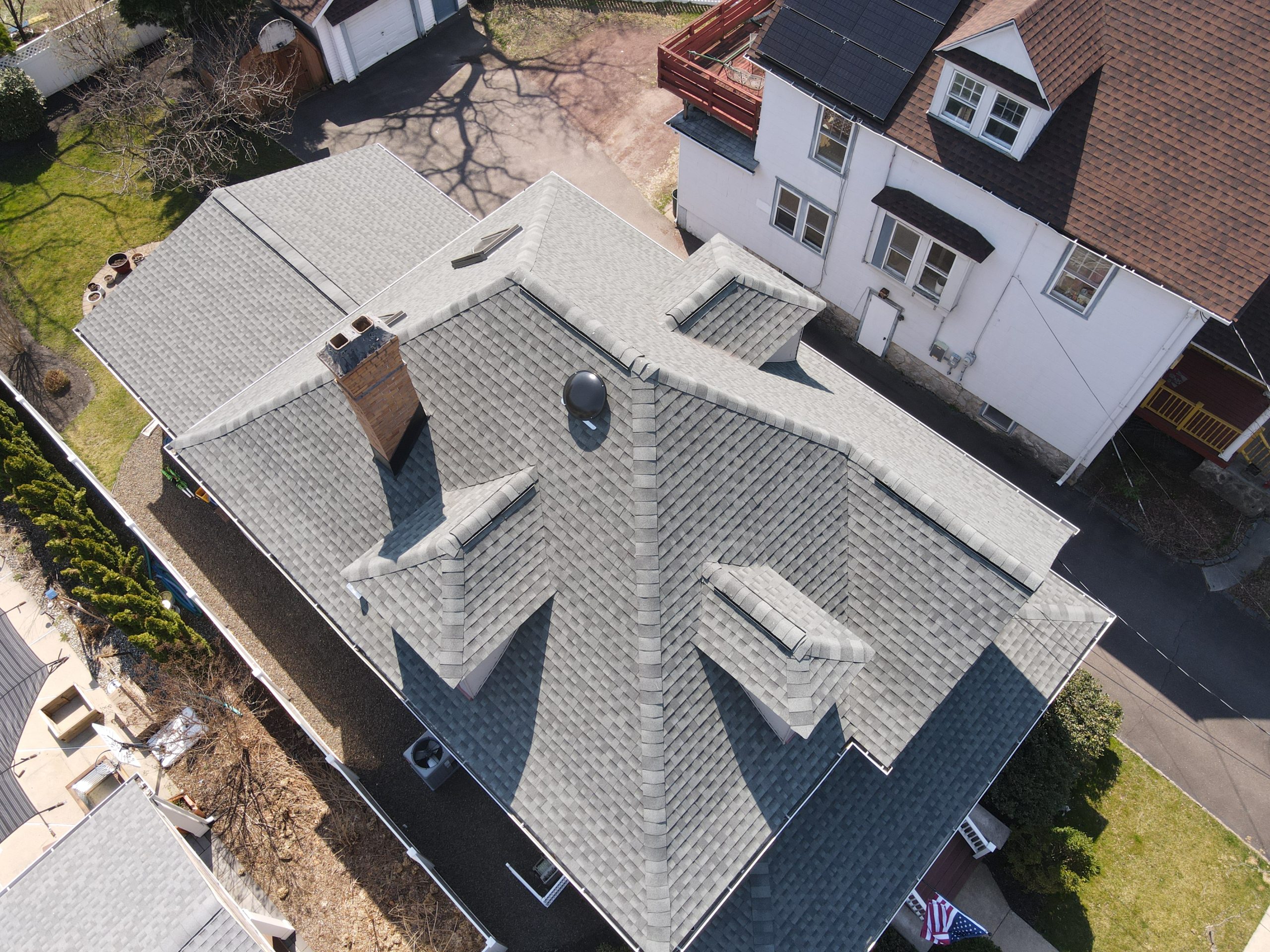 New roof replacement in Collingswood NJ featuring GAF shingles